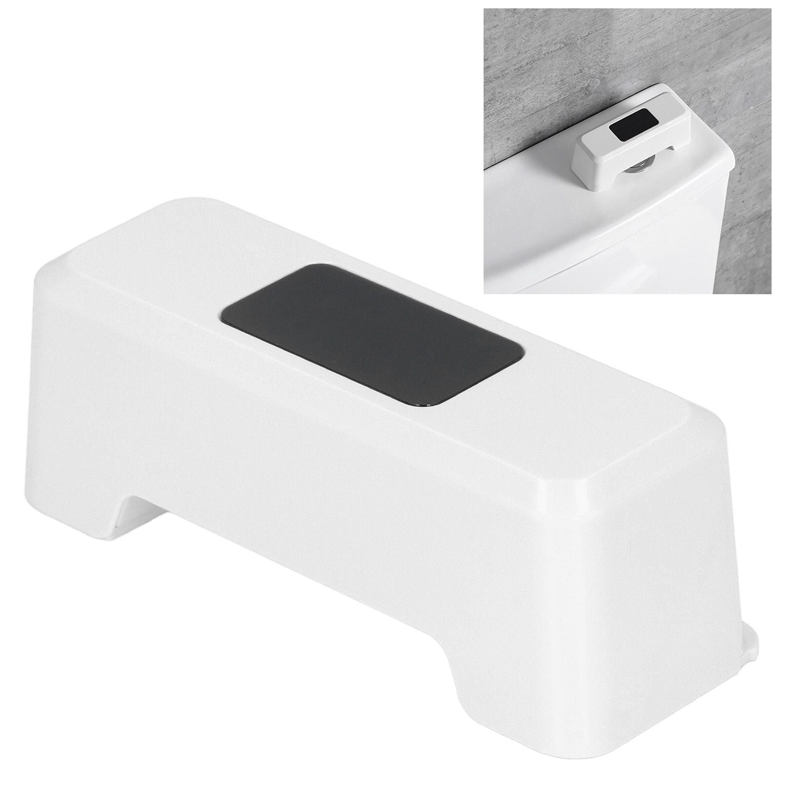 Automatic Touchless Toilet Flusher External Infrared 0.25S Induction Smart Toilet Flushing SensorWhite V1294-YM0523-3113210322411