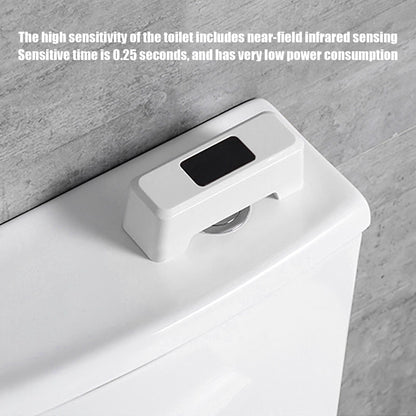 Automatic Touchless Toilet Flusher External Infrared 0.25S Induction Smart Toilet Flushing SensorWhite V1294-YM0523-3113210322411
