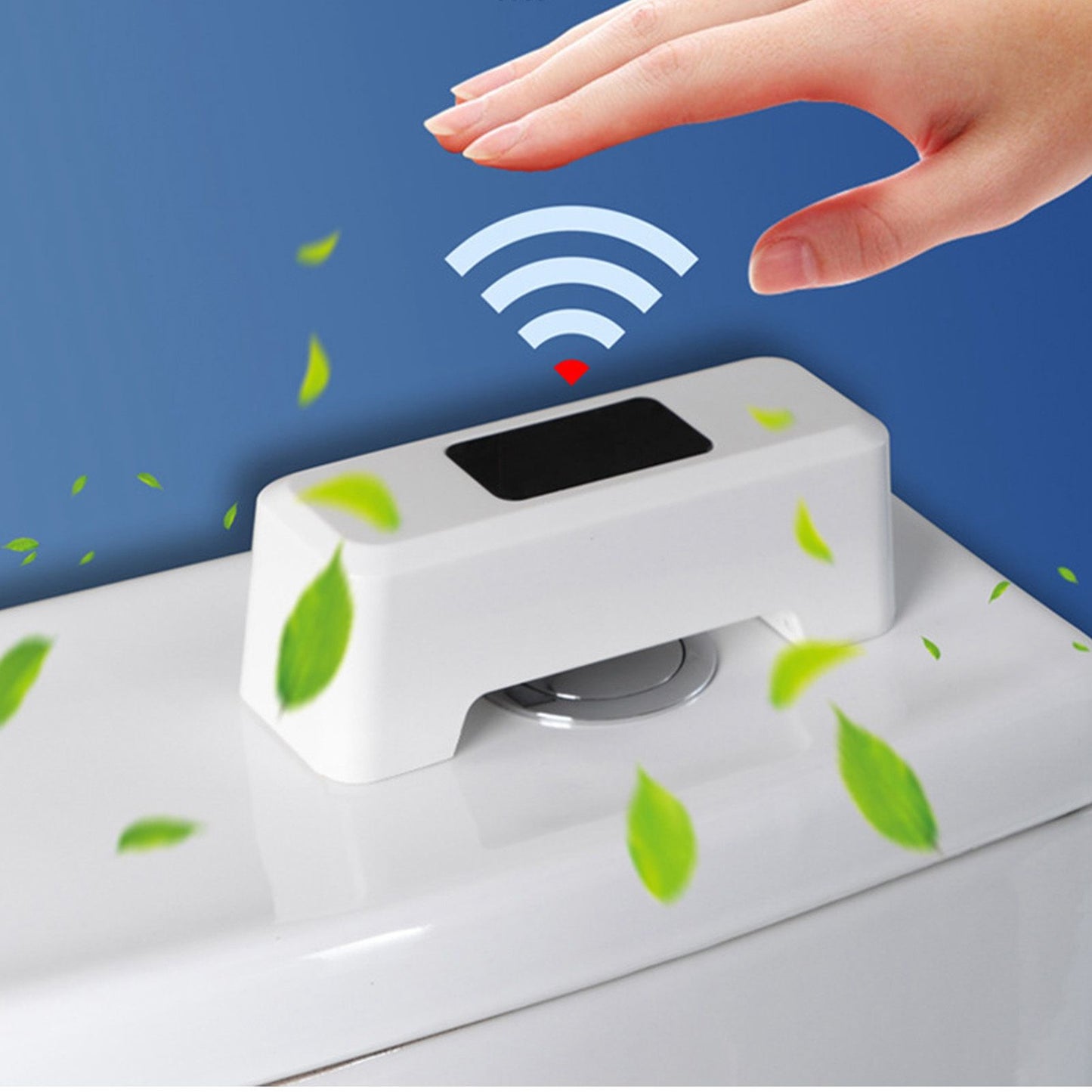 Automatic Touchless Toilet Flusher External Infrared 0.25S Induction Smart Toilet Flushing SensorWhite V1294-YM0523-3113210322411
