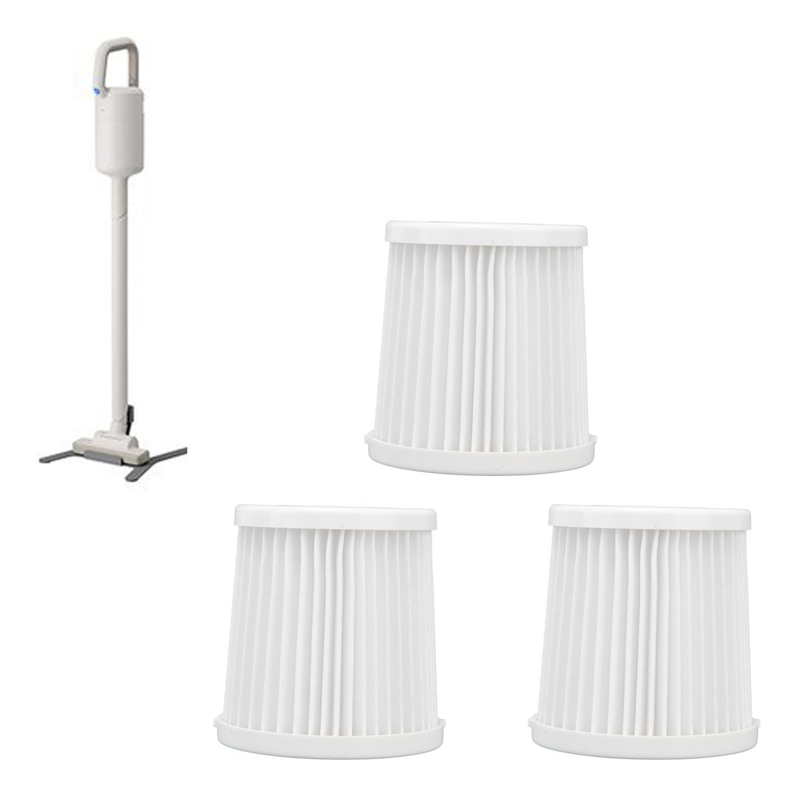3pcs Vacuum Cleaner Filter Element for +/-0 XJCY010A 020 Vacuum Cleaner Accessories V1294-YM0523-3113210323411