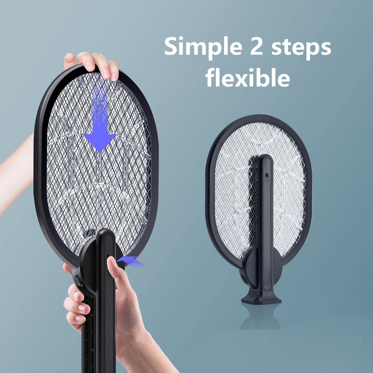 Electric Fly Swatter Multifunction 2 in 1 USB Rechargeable Electric Fly Bat for Home V1294-YM0523-3113210323711