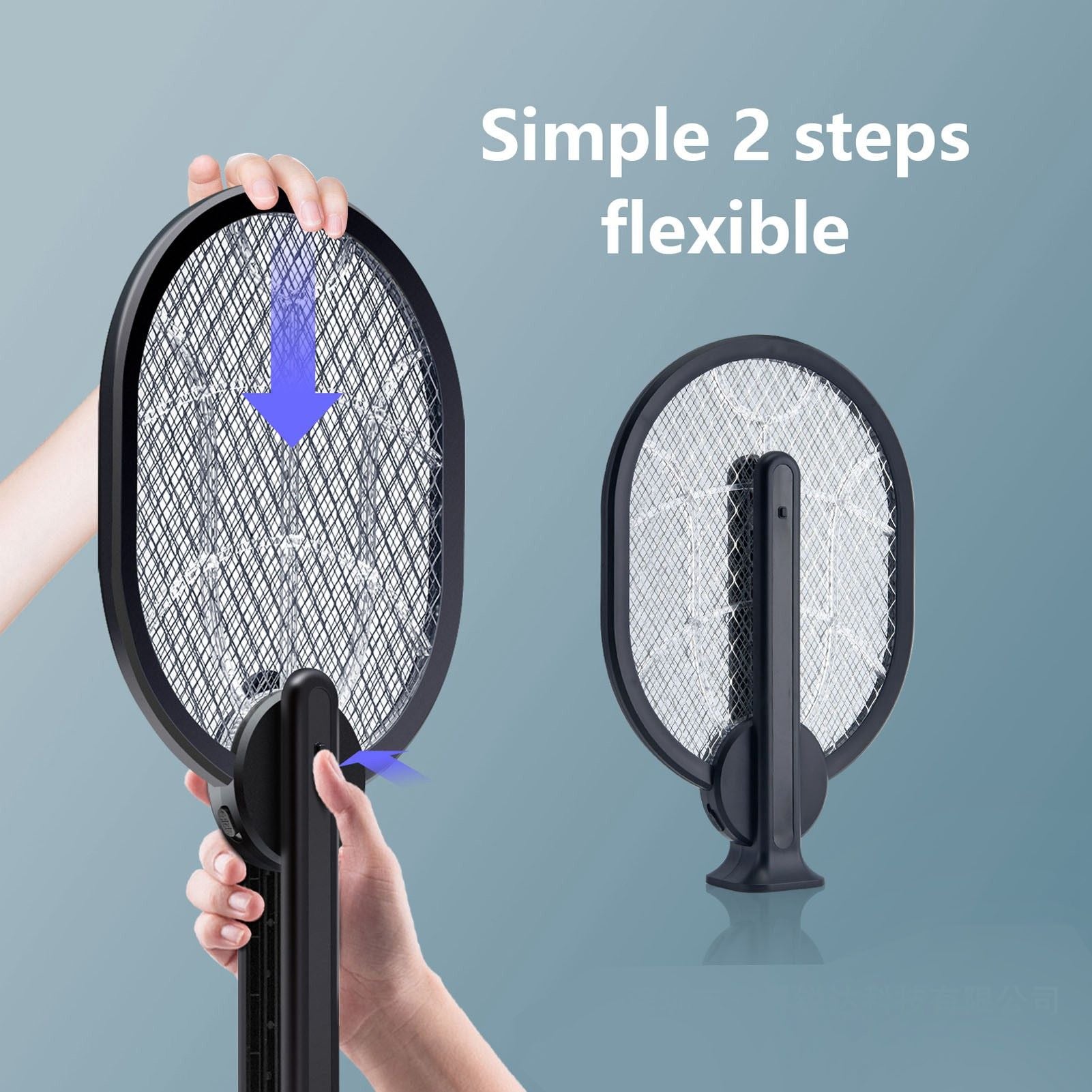 Electric Fly Swatter Multifunction 2 in 1 USB Rechargeable Electric Fly Bat for Home V1294-YM0523-3113210323711