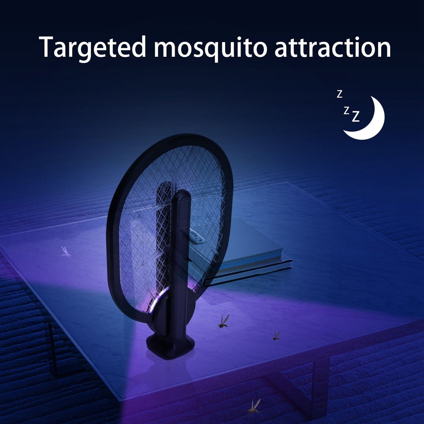 Electric Fly Swatter Multifunction 2 in 1 USB Rechargeable Electric Fly Bat for Home V1294-YM0523-3113210323711
