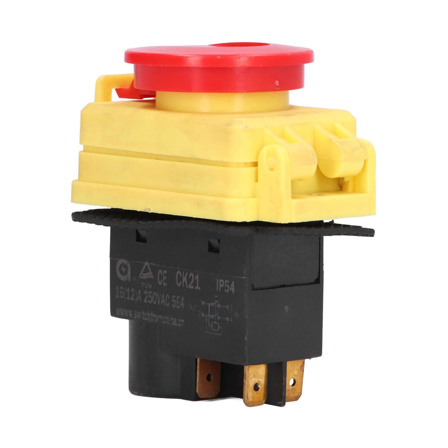 250V Industrial Electromagnetic Switch Waterproof ON Off Push Button Switches for Cutting Machine V1294-YM0523-3113210324011