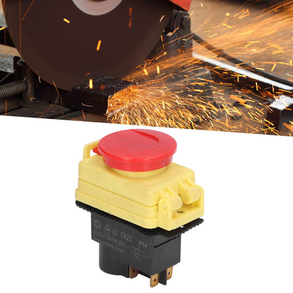 250V Industrial Electromagnetic Switch Waterproof ON Off Push Button Switches for Cutting Machine V1294-YM0523-3113210324011