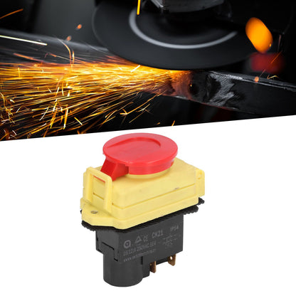 250V Industrial Electromagnetic Switch Waterproof ON Off Push Button Switches for Cutting Machine V1294-YM0523-3113210324011