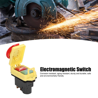 250V Industrial Electromagnetic Switch Waterproof ON Off Push Button Switches for Cutting Machine V1294-YM0523-3113210324011