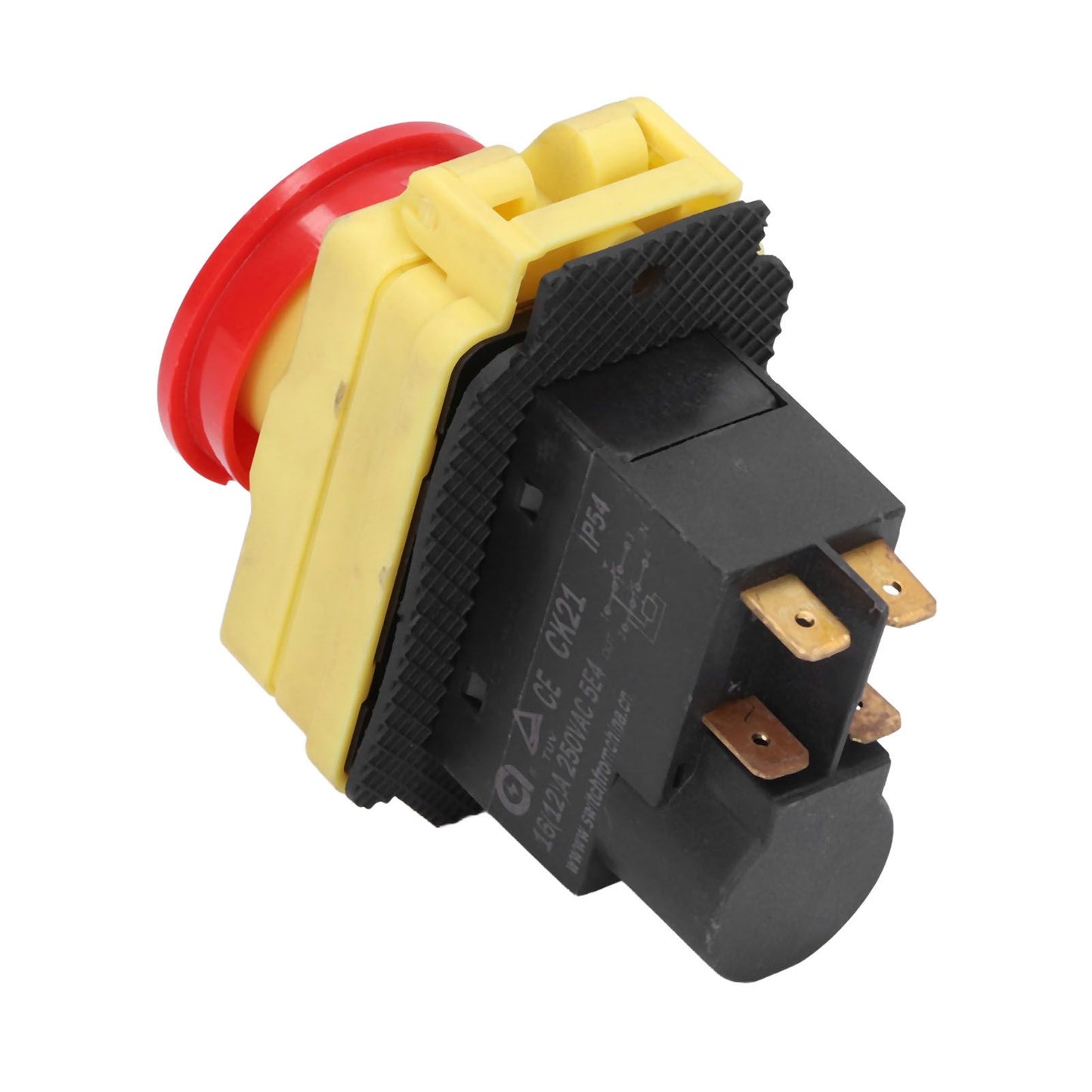 250V Industrial Electromagnetic Switch Waterproof ON Off Push Button Switches for Cutting Machine V1294-YM0523-3113210324011