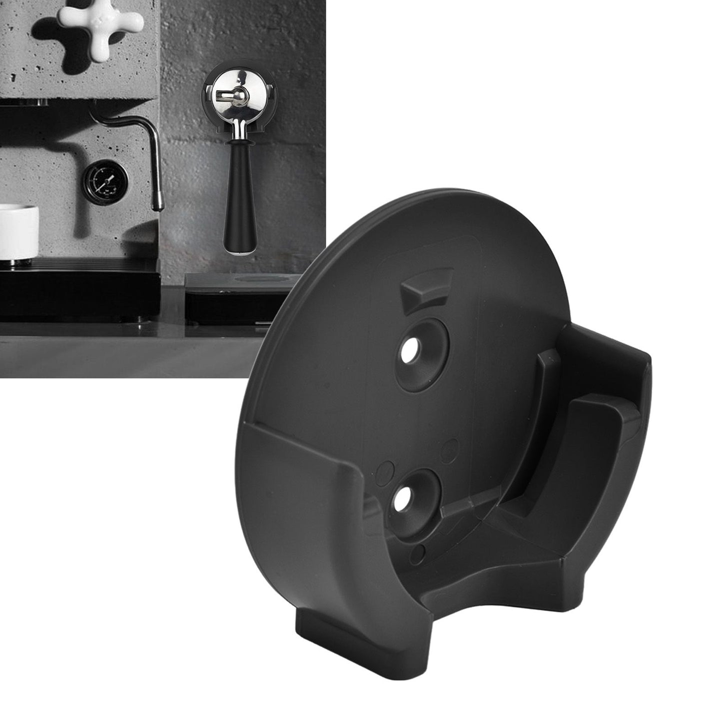 Coffee Tamper Wall Mounted Rack ABS Solid Durable Universal Storage Holder for Coffees MachineBlack V1294-YM0523-3113210324211