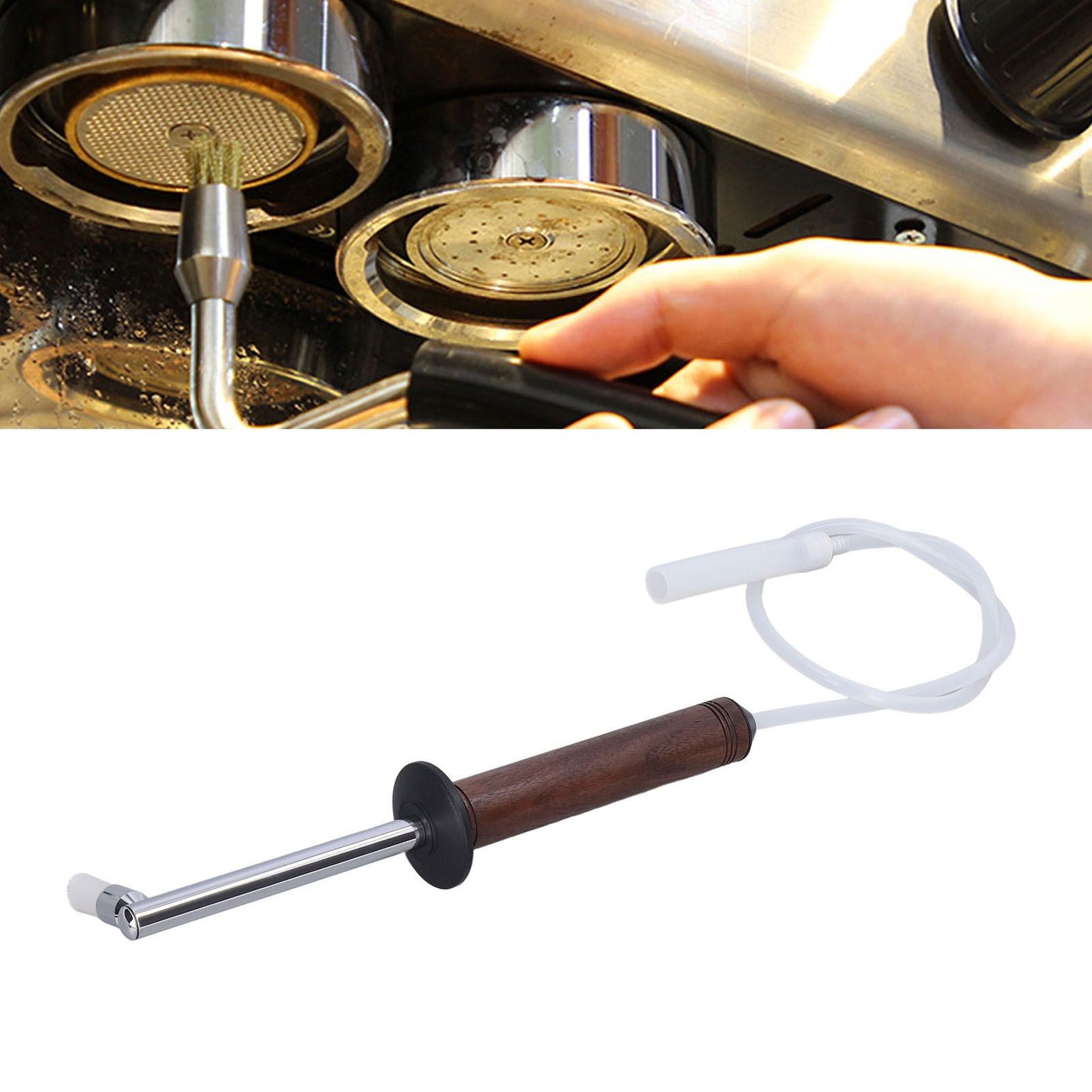 High Pressure Steam Coffee Machine Cleaning Brush Tool Detachable Fast Heat Dissipation for Kitchen Bar V1294-YM0523-3113210324711