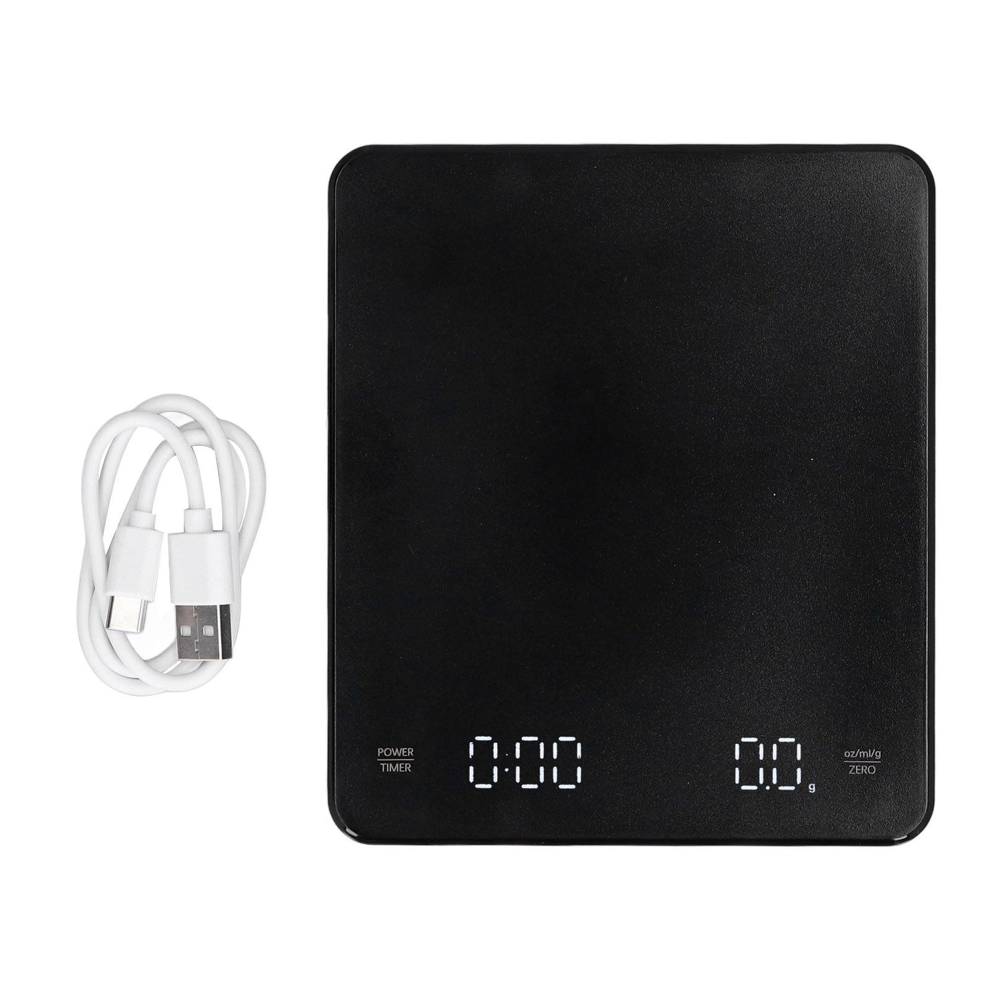 Electronic Coffee Scale LCD Display Switchable G OZ Ml 3kg USB Charging Multifunction High Accuracy V1294-YM0523-3113210324811