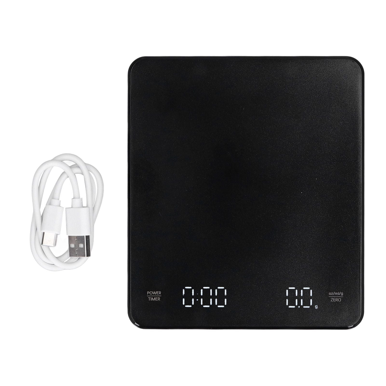 Electronic Coffee Scale LCD Display Switchable G OZ Ml 3kg USB Charging Multifunction High Accuracy V1294-YM0523-3113210324811