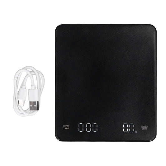 Electronic Coffee Scale LCD Display Switchable G OZ Ml 3kg USB Charging Multifunction High Accuracy V1294-YM0523-3113210324811