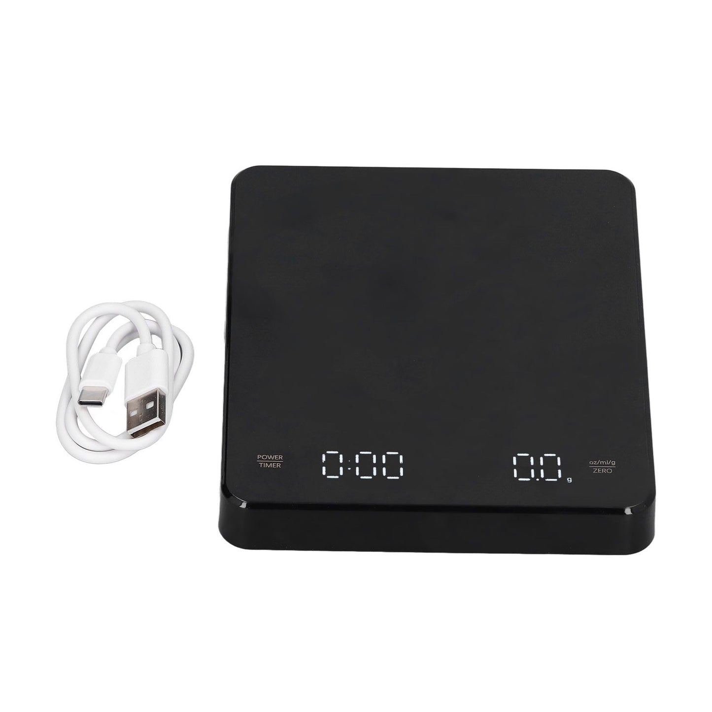 Electronic Coffee Scale LCD Display Switchable G OZ Ml 3kg USB Charging Multifunction High Accuracy V1294-YM0523-3113210324811