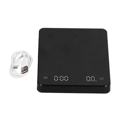Electronic Coffee Scale LCD Display Switchable G OZ Ml 3kg USB Charging Multifunction High Accuracy V1294-YM0523-3113210324811
