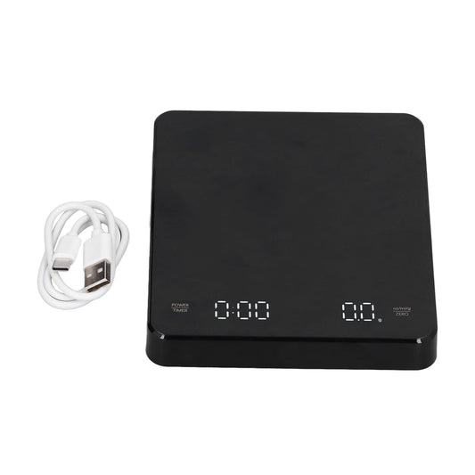 Electronic Coffee Scale LCD Display Switchable G OZ Ml 3kg USB Charging Multifunction High Accuracy V1294-YM0523-3113210324811