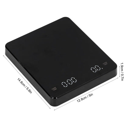 Electronic Coffee Scale LCD Display Switchable G OZ Ml 3kg USB Charging Multifunction High Accuracy V1294-YM0523-3113210324811