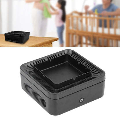 Smokeless Ashtray Gray Home Office Desktop USB Charging Large Air Volume Negative Ion Ashtray Purifier V1294-YM0523-3113210325111