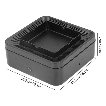 Smokeless Ashtray Gray Home Office Desktop USB Charging Large Air Volume Negative Ion Ashtray Purifier V1294-YM0523-3113210325111