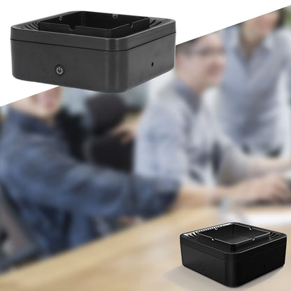 Smokeless Ashtray Gray Home Office Desktop USB Charging Large Air Volume Negative Ion Ashtray Purifier V1294-YM0523-3113210325111