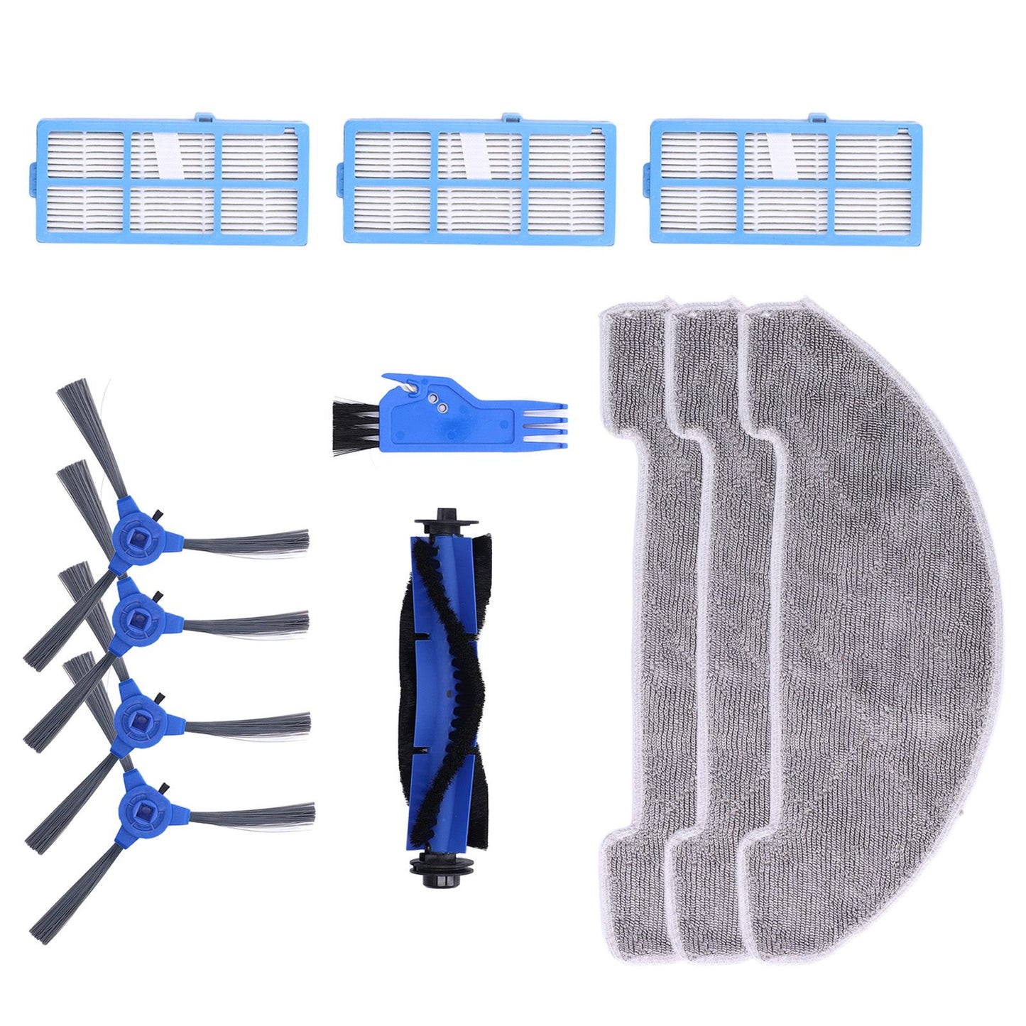 Robotic Vacuum Cleaner Kit with Side Brush Rag Filter Main Brush for Proscenic 850T Clean Suits V1294-YM0523-3113210326411