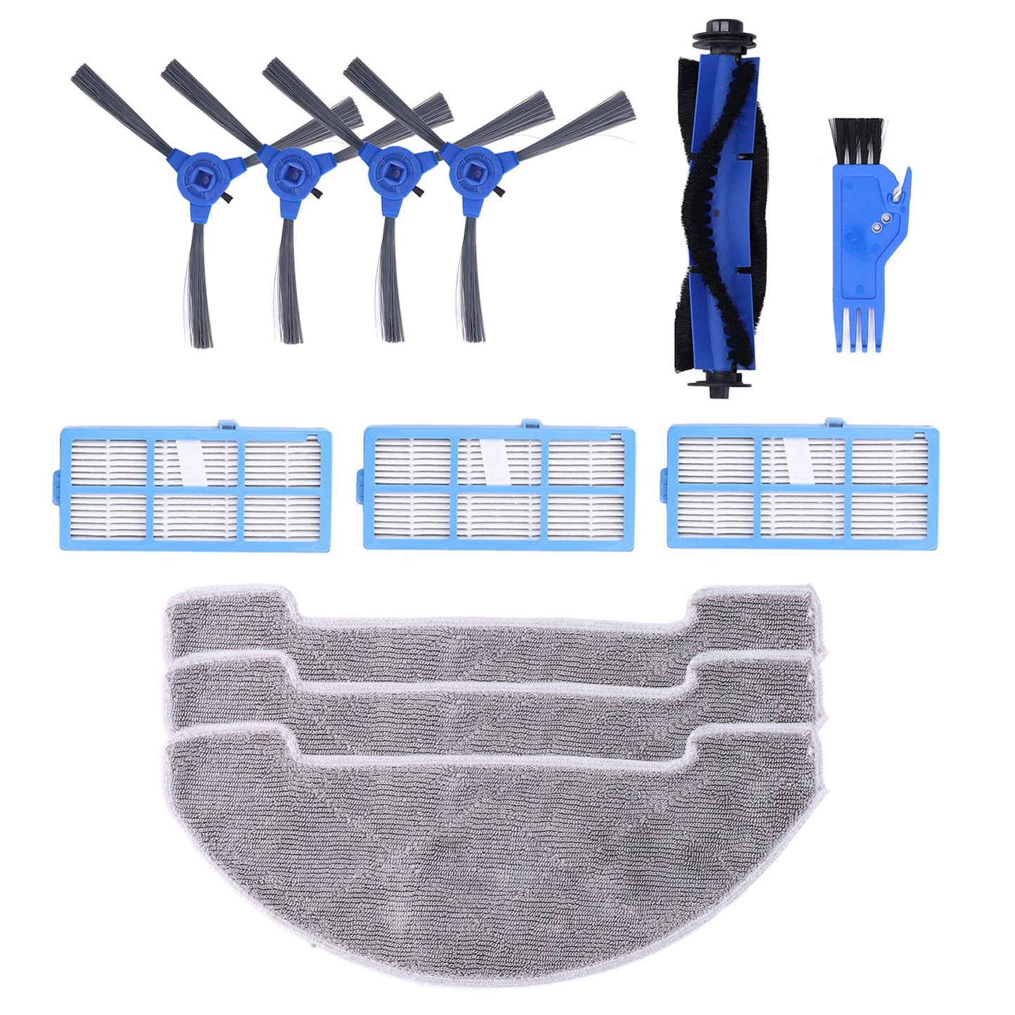Robotic Vacuum Cleaner Kit with Side Brush Rag Filter Main Brush for Proscenic 850T Clean Suits V1294-YM0523-3113210326411