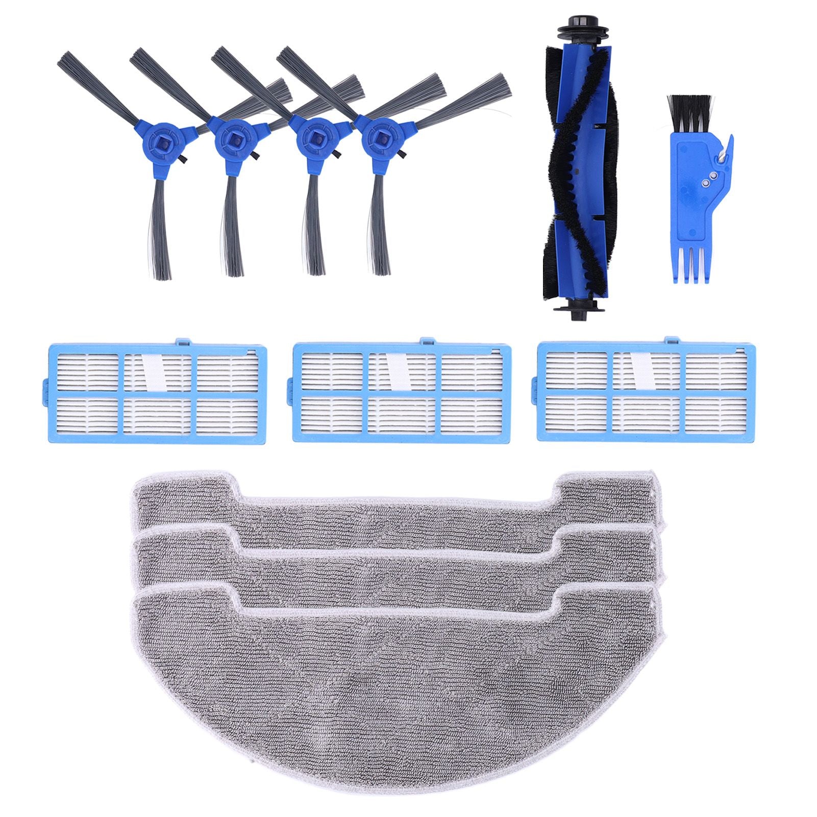 Robotic Vacuum Cleaner Kit with Side Brush Rag Filter Main Brush for Proscenic 850T Clean Suits V1294-YM0523-3113210326411