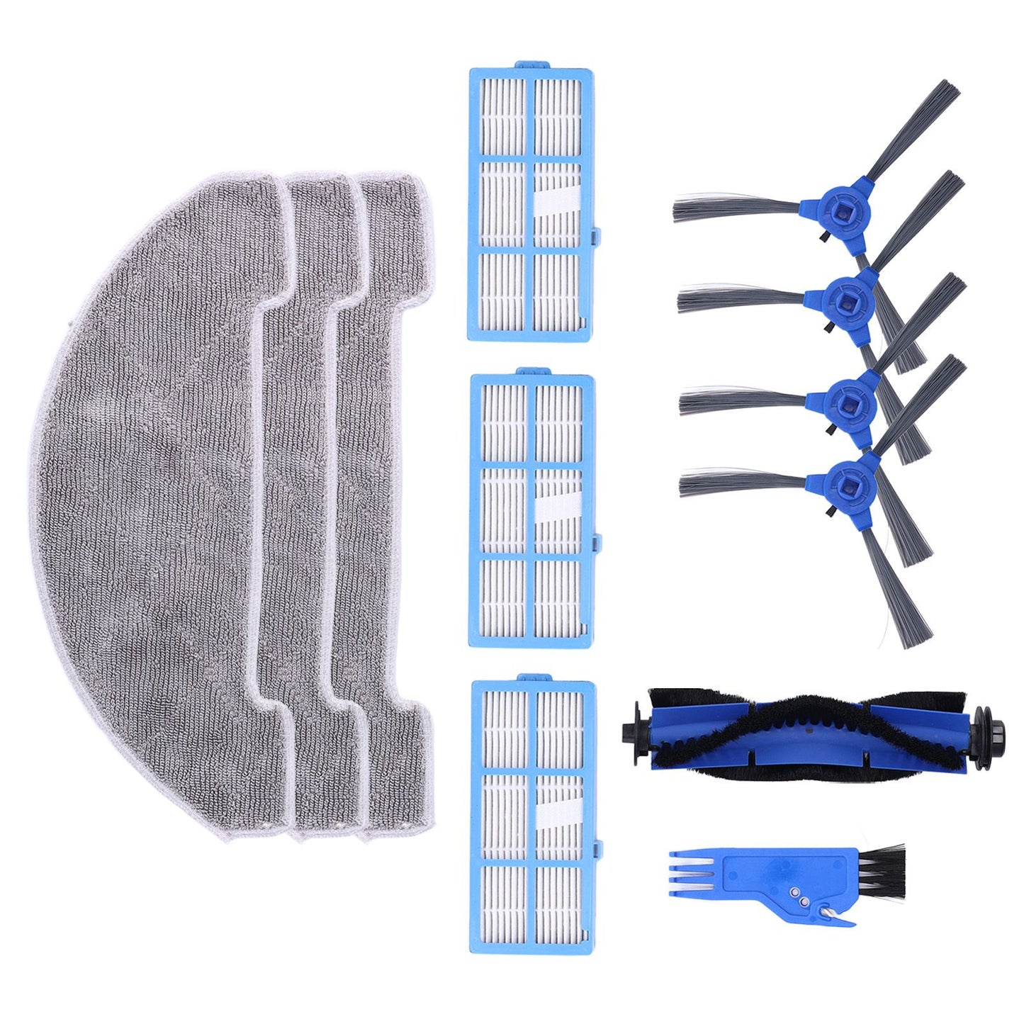 Robotic Vacuum Cleaner Kit with Side Brush Rag Filter Main Brush for Proscenic 850T Clean Suits V1294-YM0523-3113210326411