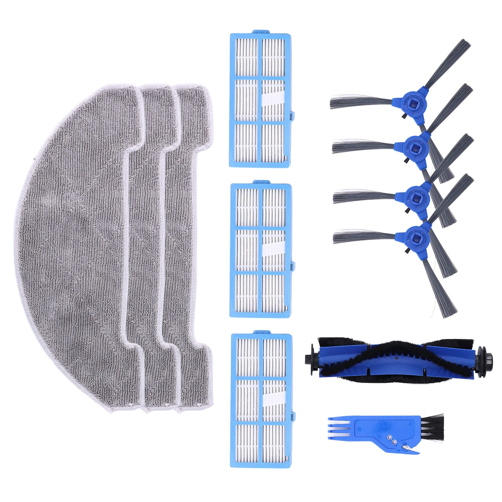 Robotic Vacuum Cleaner Kit with Side Brush Rag Filter Main Brush for Proscenic 850T Clean Suits V1294-YM0523-3113210326411
