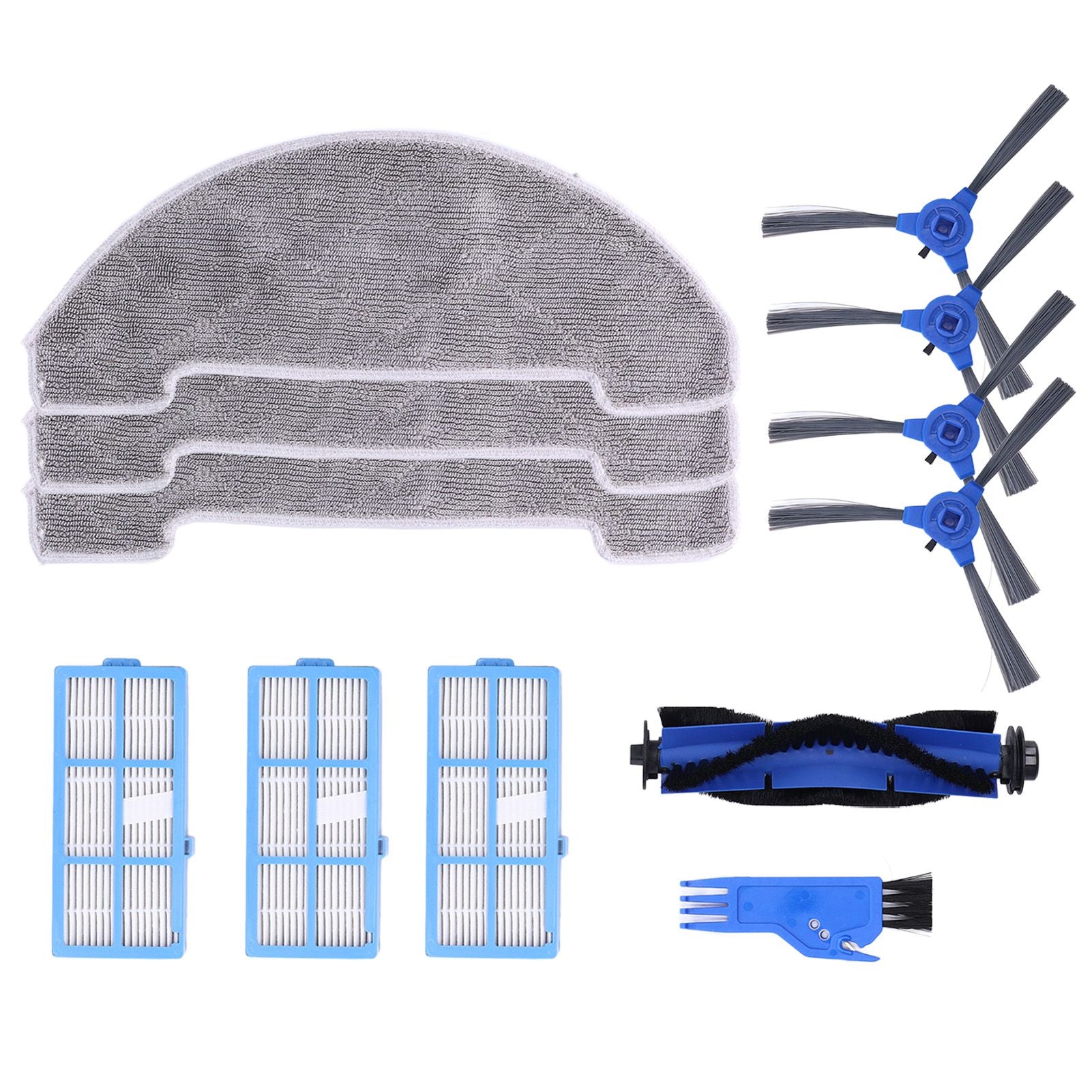 Robotic Vacuum Cleaner Kit with Side Brush Rag Filter Main Brush for Proscenic 850T Clean Suits V1294-YM0523-3113210326411