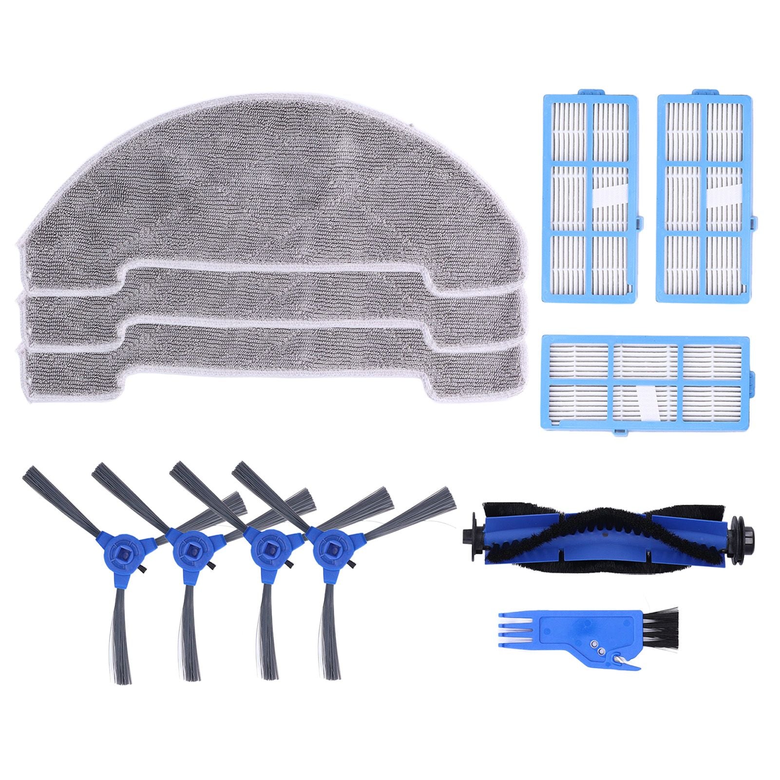 Robotic Vacuum Cleaner Kit with Side Brush Rag Filter Main Brush for Proscenic 850T Clean Suits V1294-YM0523-3113210326411