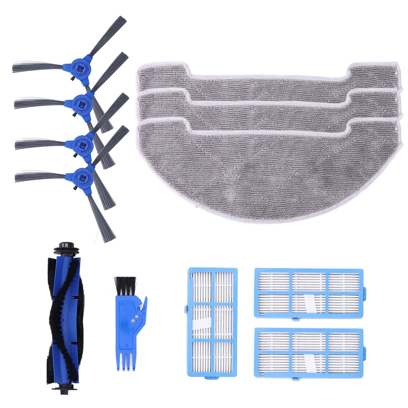 Robotic Vacuum Cleaner Kit with Side Brush Rag Filter Main Brush for Proscenic 850T Clean Suits V1294-YM0523-3113210326411