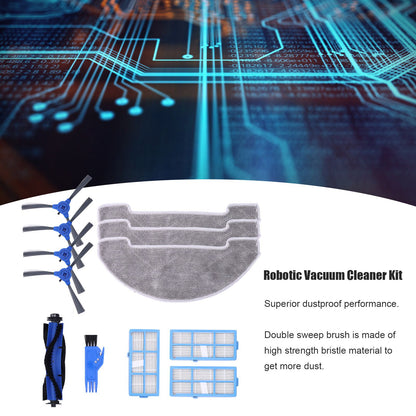 Robotic Vacuum Cleaner Kit with Side Brush Rag Filter Main Brush for Proscenic 850T Clean Suits V1294-YM0523-3113210326411