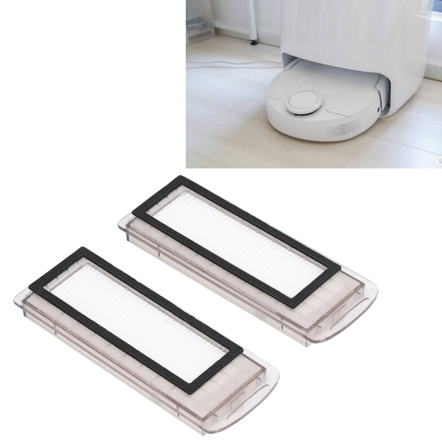 2Pcs Robot Vacuum Cleaner Filter Replacement Sweeper Filters Screen for NARWAL J1 J2 V1294-YM0523-3113210326511