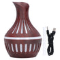 Wood Grain Humidifier USB Small Vase Night Light Mute Humidification Aromatherapy Machine 300ml V1294-YM0523-3113220001311
