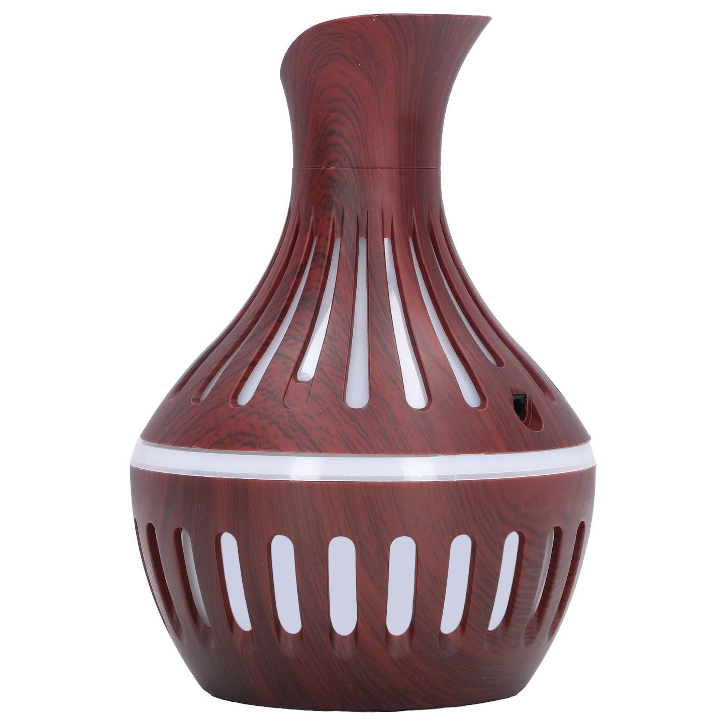 Wood Grain Humidifier USB Small Vase Night Light Mute Humidification Aromatherapy Machine 300ml V1294-YM0523-3113220001311