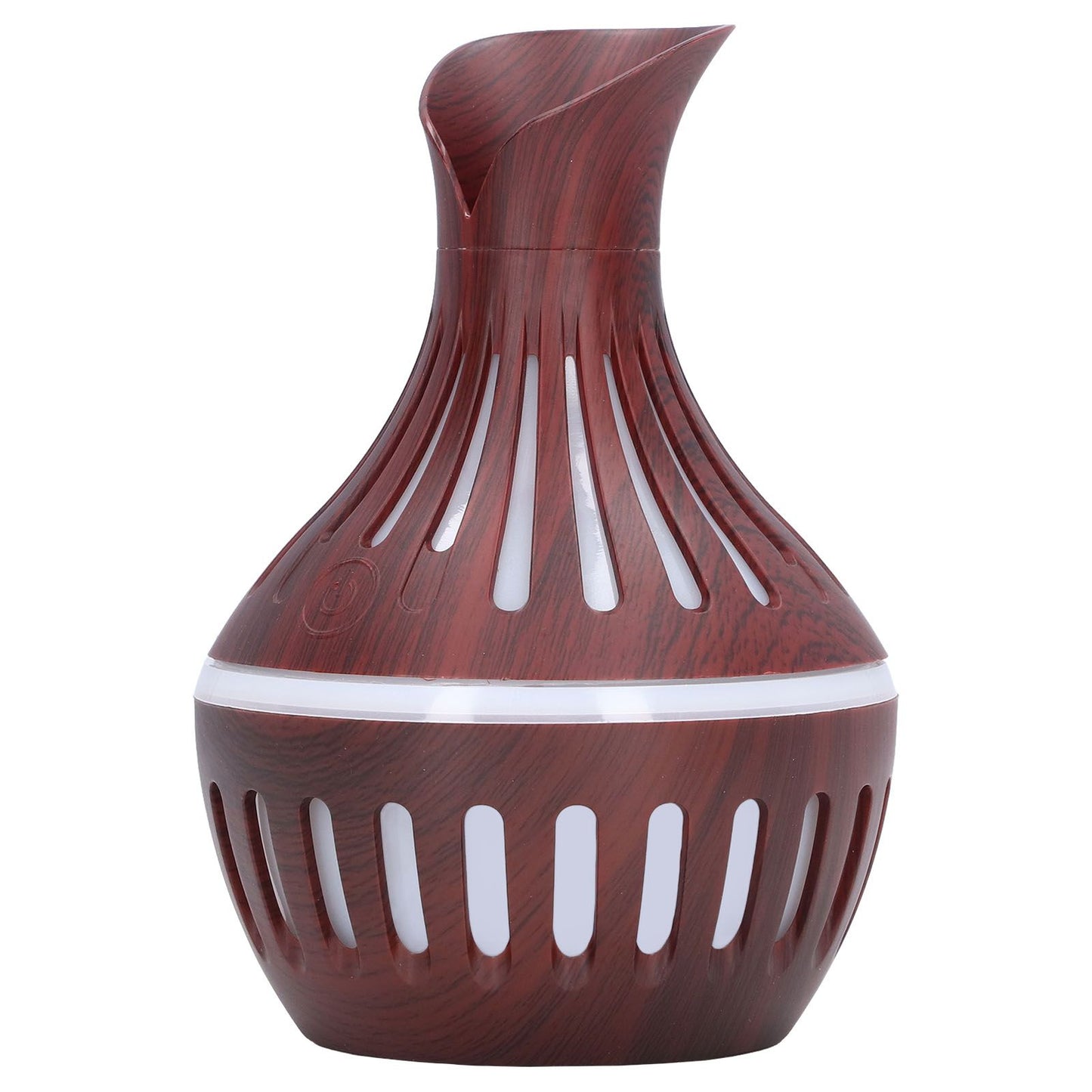 Wood Grain Humidifier USB Small Vase Night Light Mute Humidification Aromatherapy Machine 300ml V1294-YM0523-3113220001311