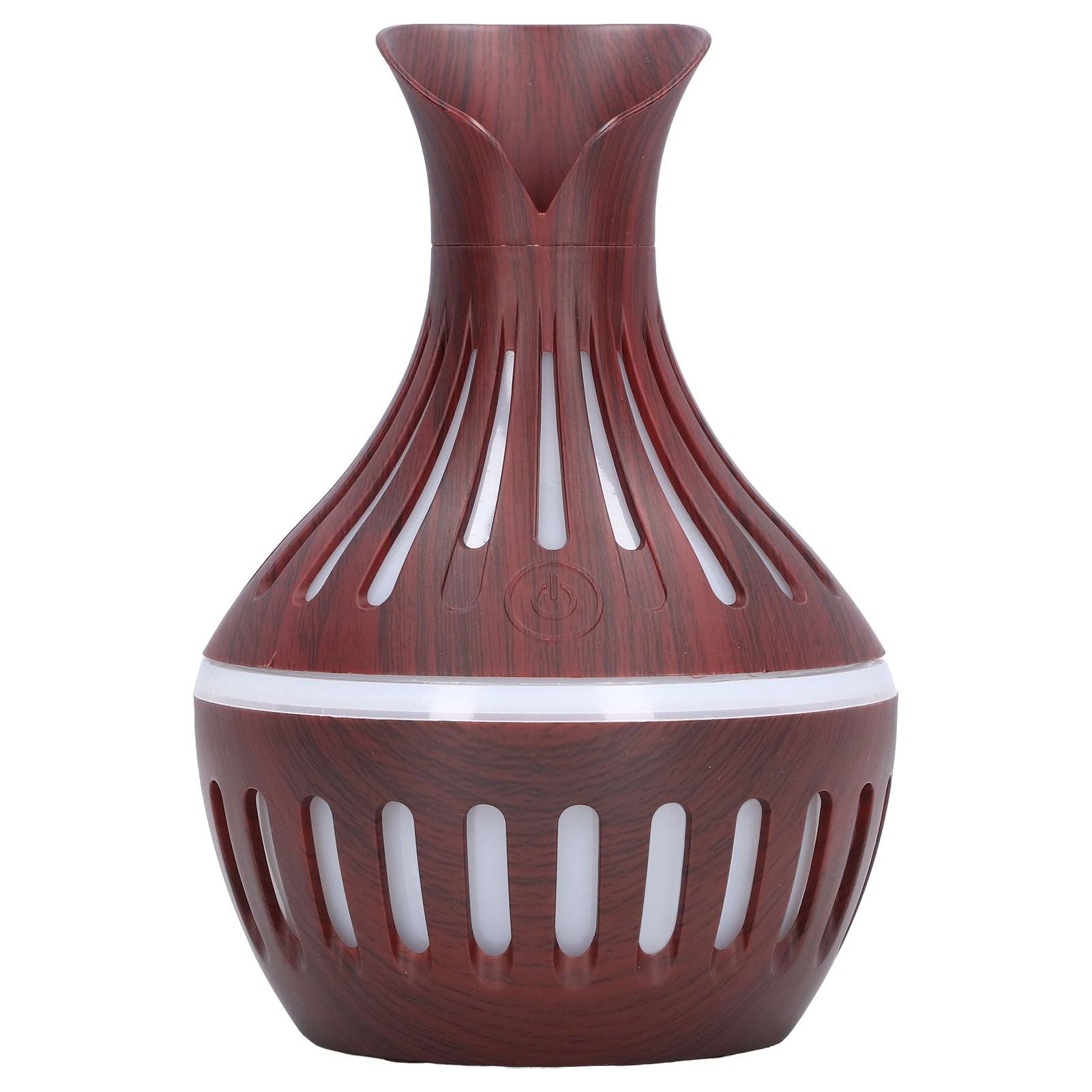 Wood Grain Humidifier USB Small Vase Night Light Mute Humidification Aromatherapy Machine 300ml V1294-YM0523-3113220001311