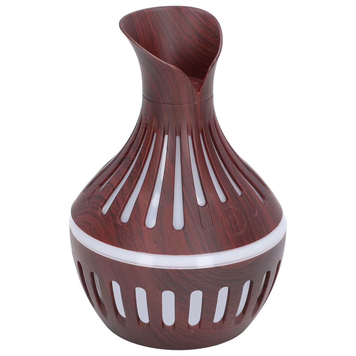 Wood Grain Humidifier USB Small Vase Night Light Mute Humidification Aromatherapy Machine 300ml V1294-YM0523-3113220001311