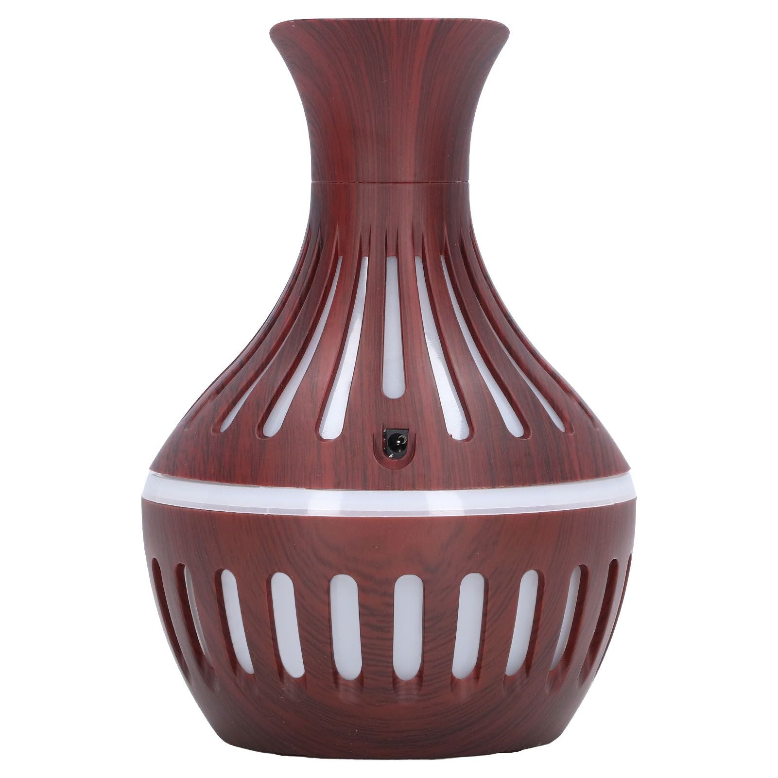 Wood Grain Humidifier USB Small Vase Night Light Mute Humidification Aromatherapy Machine 300ml V1294-YM0523-3113220001311