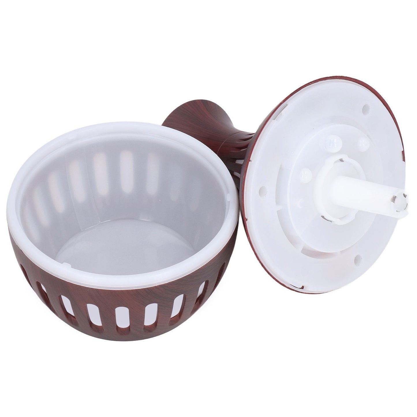 Wood Grain Humidifier USB Small Vase Night Light Mute Humidification Aromatherapy Machine 300ml V1294-YM0523-3113220001311