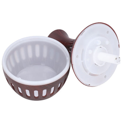 Wood Grain Humidifier USB Small Vase Night Light Mute Humidification Aromatherapy Machine 300ml V1294-YM0523-3113220001311