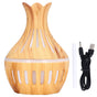 Wood Grain Air Humidifier ABS Aromatherapy Humidifiers for Household USB Charging 300ml V1294-YM0523-3113220001411