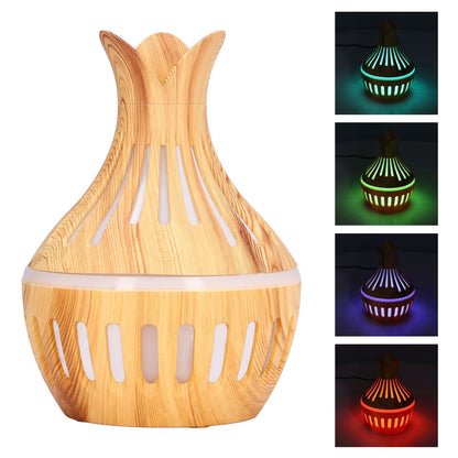 Wood Grain Air Humidifier ABS Aromatherapy Humidifiers for Household USB Charging 300ml V1294-YM0523-3113220001411