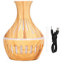 300ml Humidifier USB Powered Wood Grain Aromatherapy Diffuser with 7 Colors LED Light 5V 1A V1294-YM0523-3113220001611