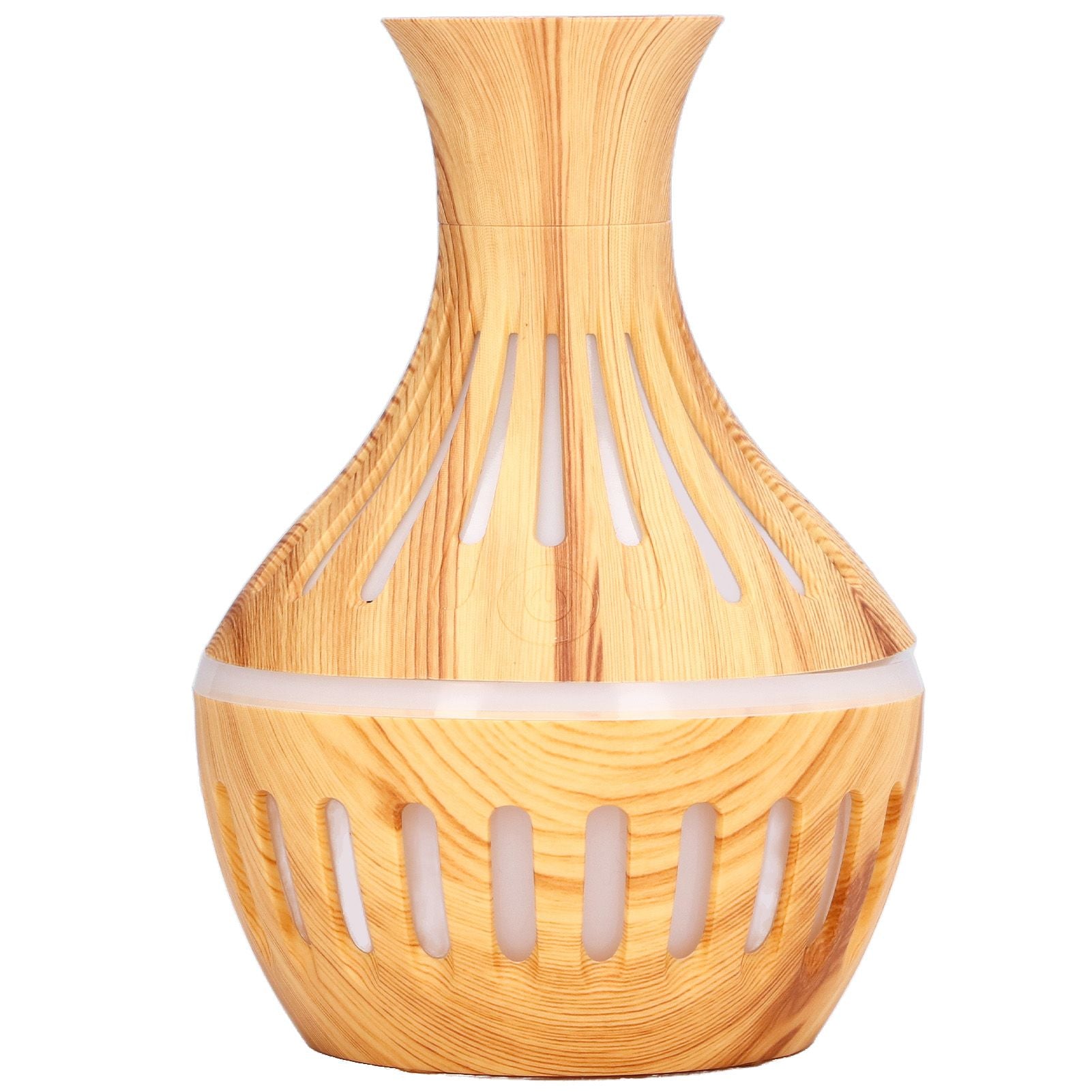 300ml Humidifier USB Powered Wood Grain Aromatherapy Diffuser with 7 Colors LED Light 5V 1A V1294-YM0523-3113220001611