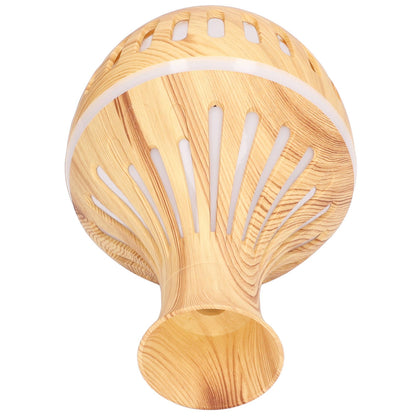 300ml Humidifier USB Powered Wood Grain Aromatherapy Diffuser with 7 Colors LED Light 5V 1A V1294-YM0523-3113220001611