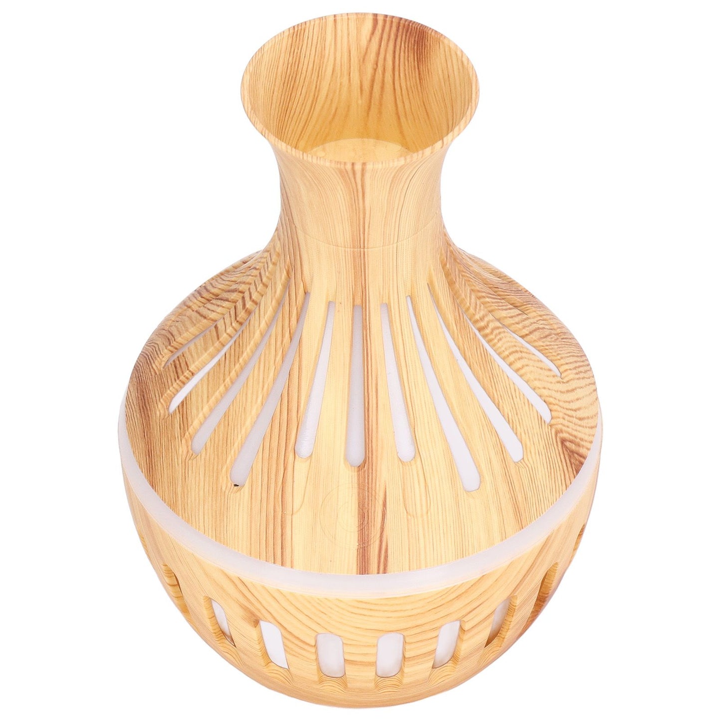 300ml Humidifier USB Powered Wood Grain Aromatherapy Diffuser with 7 Colors LED Light 5V 1A V1294-YM0523-3113220001611