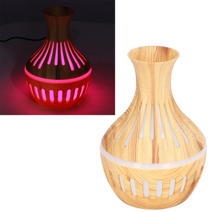 300ml Humidifier USB Powered Wood Grain Aromatherapy Diffuser with 7 Colors LED Light 5V 1A V1294-YM0523-3113220001611