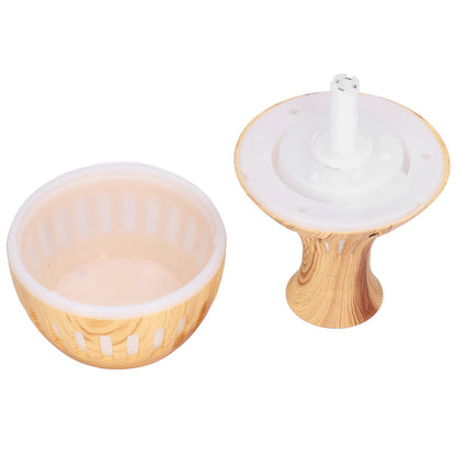 300ml Humidifier USB Powered Wood Grain Aromatherapy Diffuser with 7 Colors LED Light 5V 1A V1294-YM0523-3113220001611